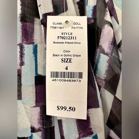 White House Black Market (WHBM) Sleeveless Lightweight Dress, Multicolor, Size 4 - Picture 8 of 9